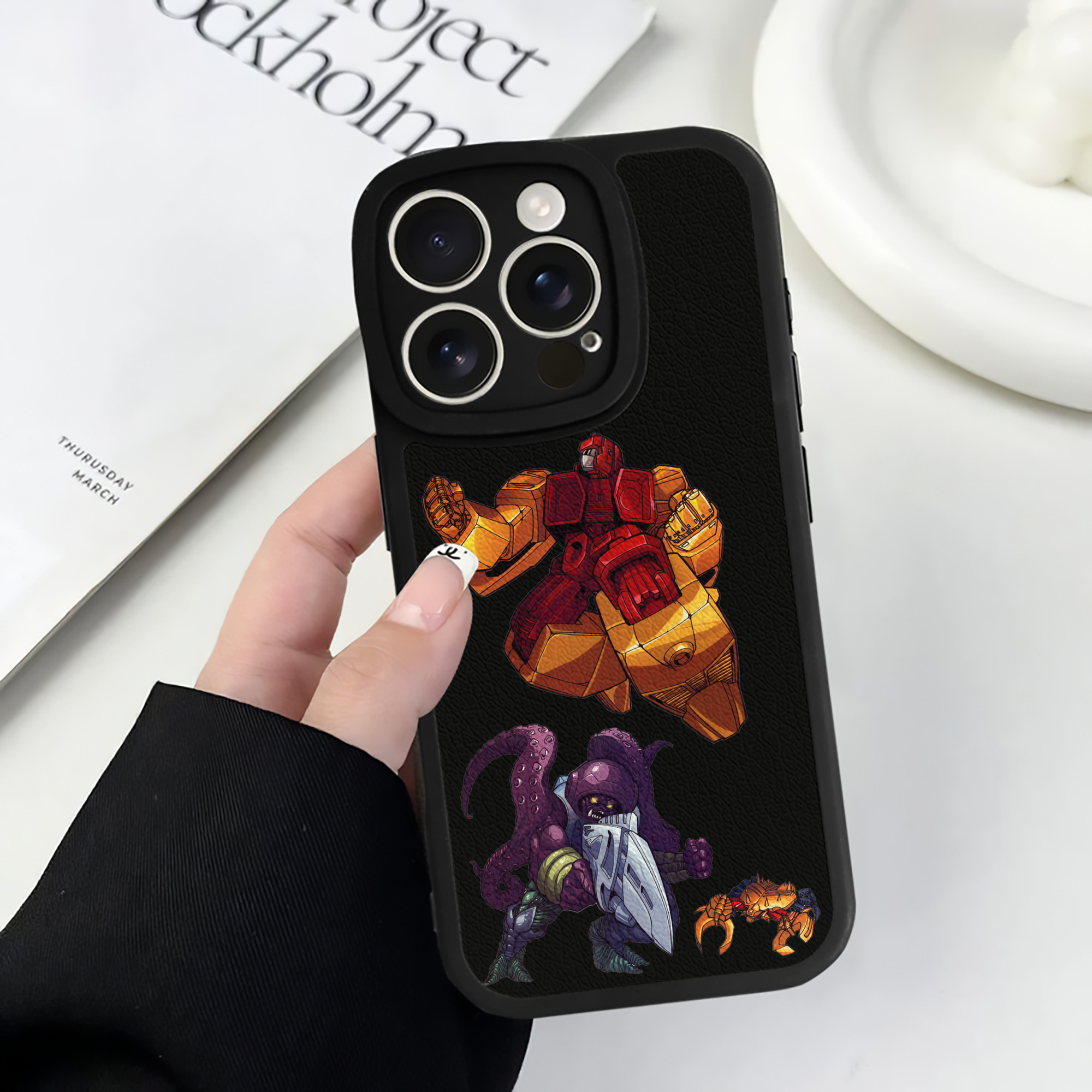 （画像用）  【iPhone 16シリーズ対応】シリコンスマホケース（レザー調） 材質：シリコン